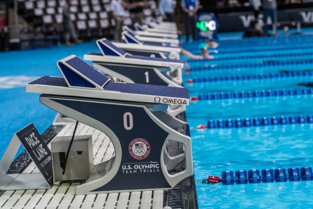 Are Olympic swimmers ever nervous on the starting blocks?